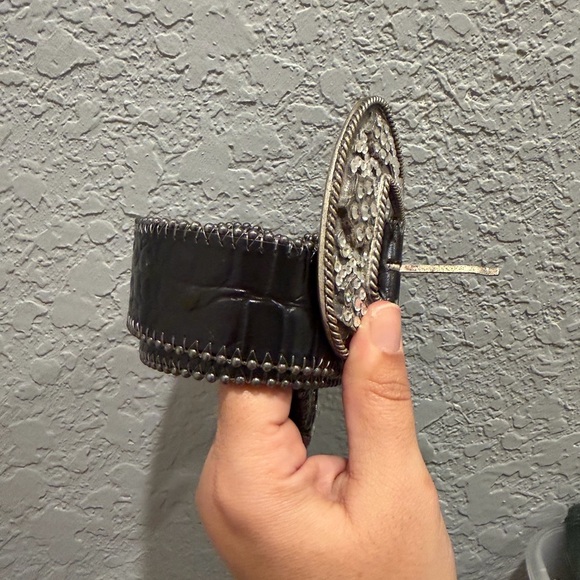 LEATHERROCK Western Leather Black Belt main image 7